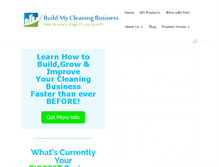 Tablet Screenshot of buildmycleaningbusiness.net